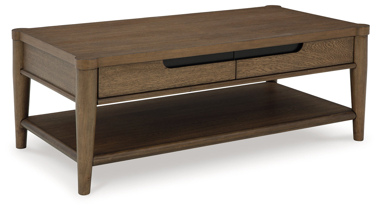 Roanhowe Brown Coffee Table - T769-1 - Luna Furniture