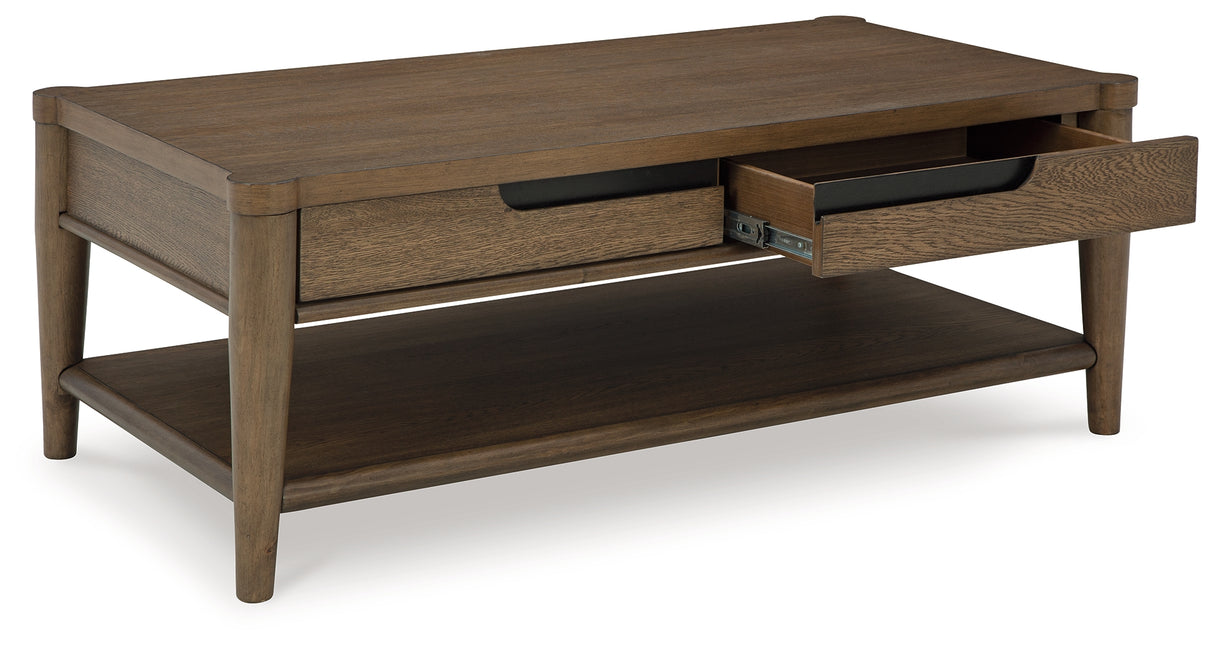 Roanhowe Brown Coffee Table - T769-1 - Luna Furniture