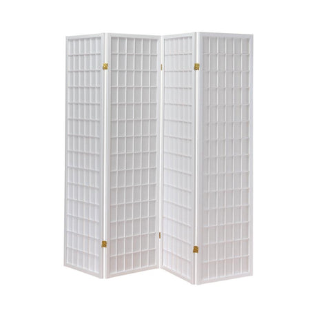 Roberto 4-Panel Folding Screen White from Coaster - Luna Furniture