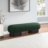 Robertson Boucle Fabric Bench Green from Meridian - Luna Furniture