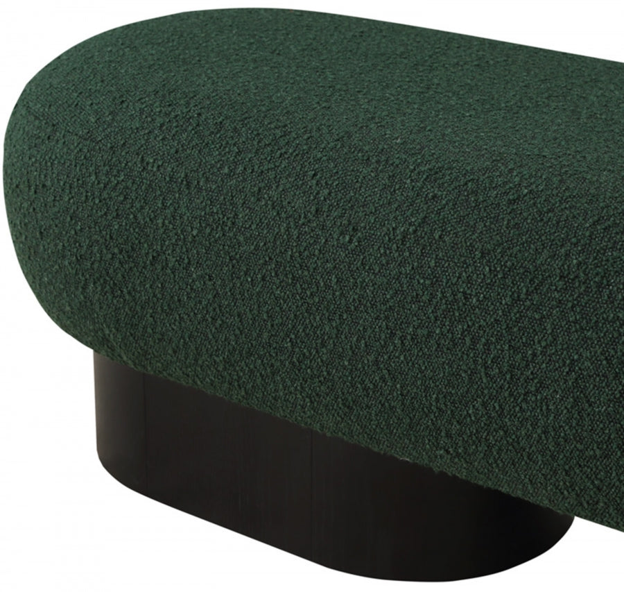 Robertson Boucle Fabric Bench Green from Meridian - Luna Furniture