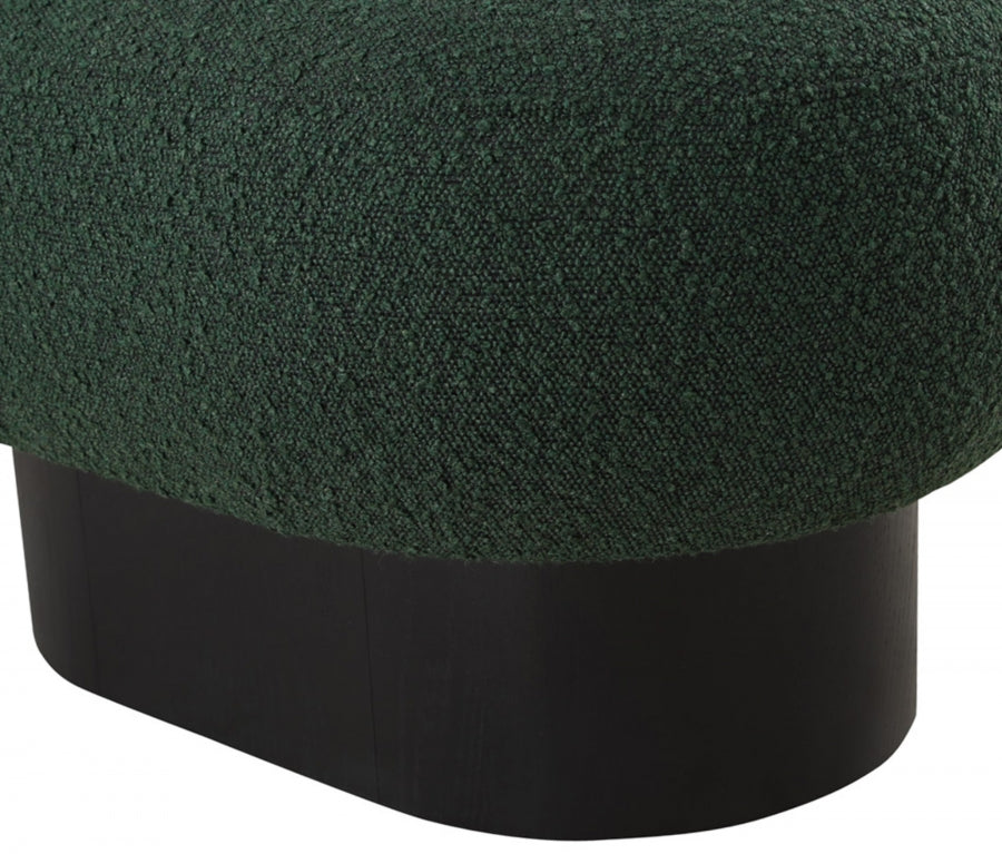 Robertson Boucle Fabric Bench Green from Meridian - Luna Furniture