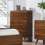 Robyn Dark Walnut 5-Drawer Chest from Coaster - Luna Furniture