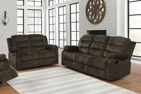 Rodman Upholstered Tufted Living Room Set Olive Brown - 601881-S2 - Luna Furniture