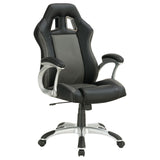 Roger Black/Gray Adjustable Height Office Chair from Coaster - Luna Furniture