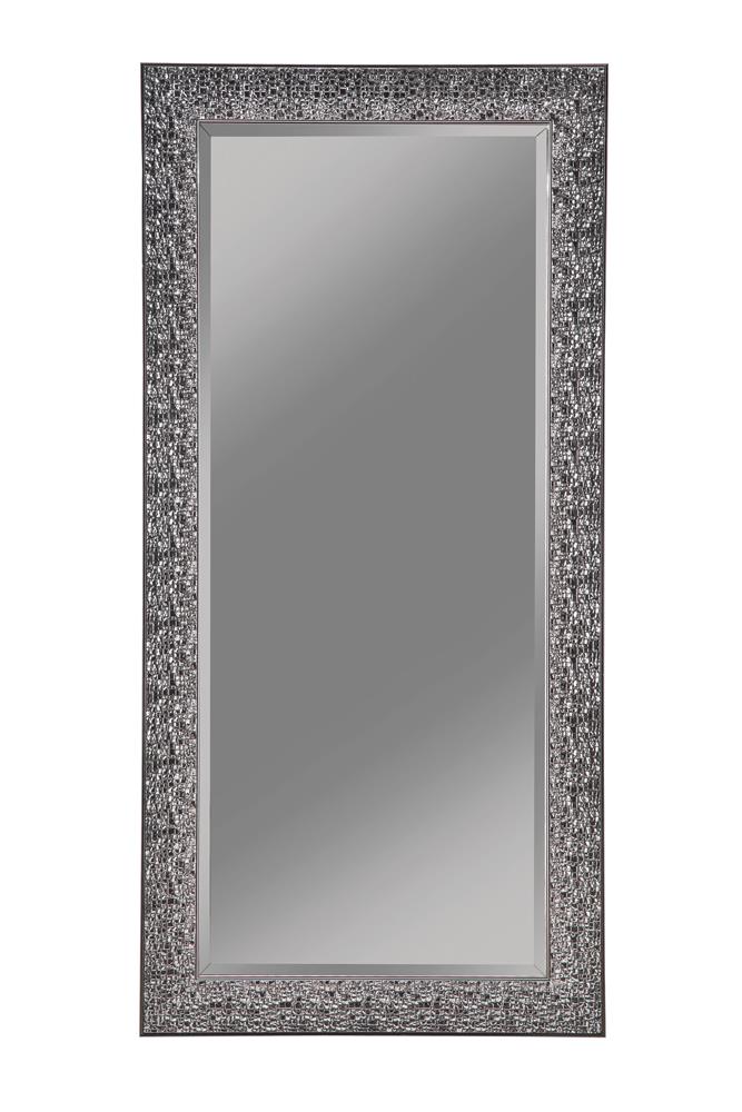 Rollins Rectangular Floor Mirror Black - 901999 - Luna Furniture