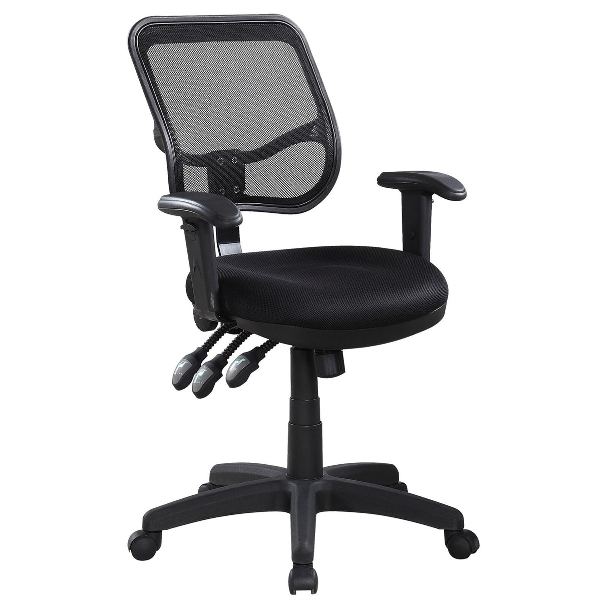 Rollo Black Adjustable Height Office Chair from Coaster - Luna Furniture