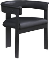 Romeo Faux Leather Dining Chair Black, Set of 2 from Meridian - Luna Furniture