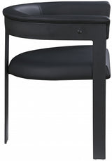 Romeo Faux Leather Dining Chair Black, Set of 2 from Meridian - Luna Furniture