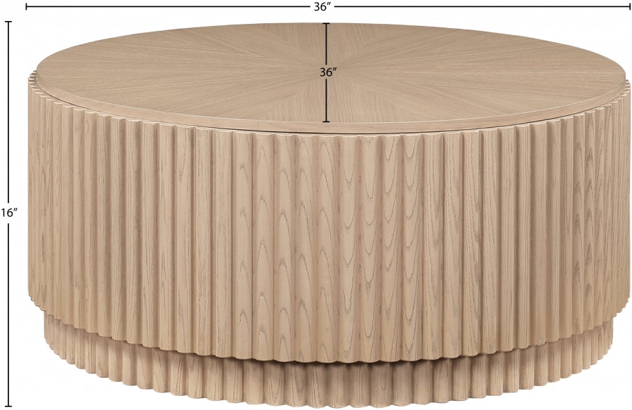 Ronin Coffee Table Natural from Meridian - Luna Furniture