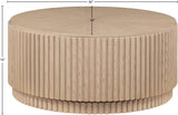 Ronin Coffee Table Natural from Meridian - Luna Furniture