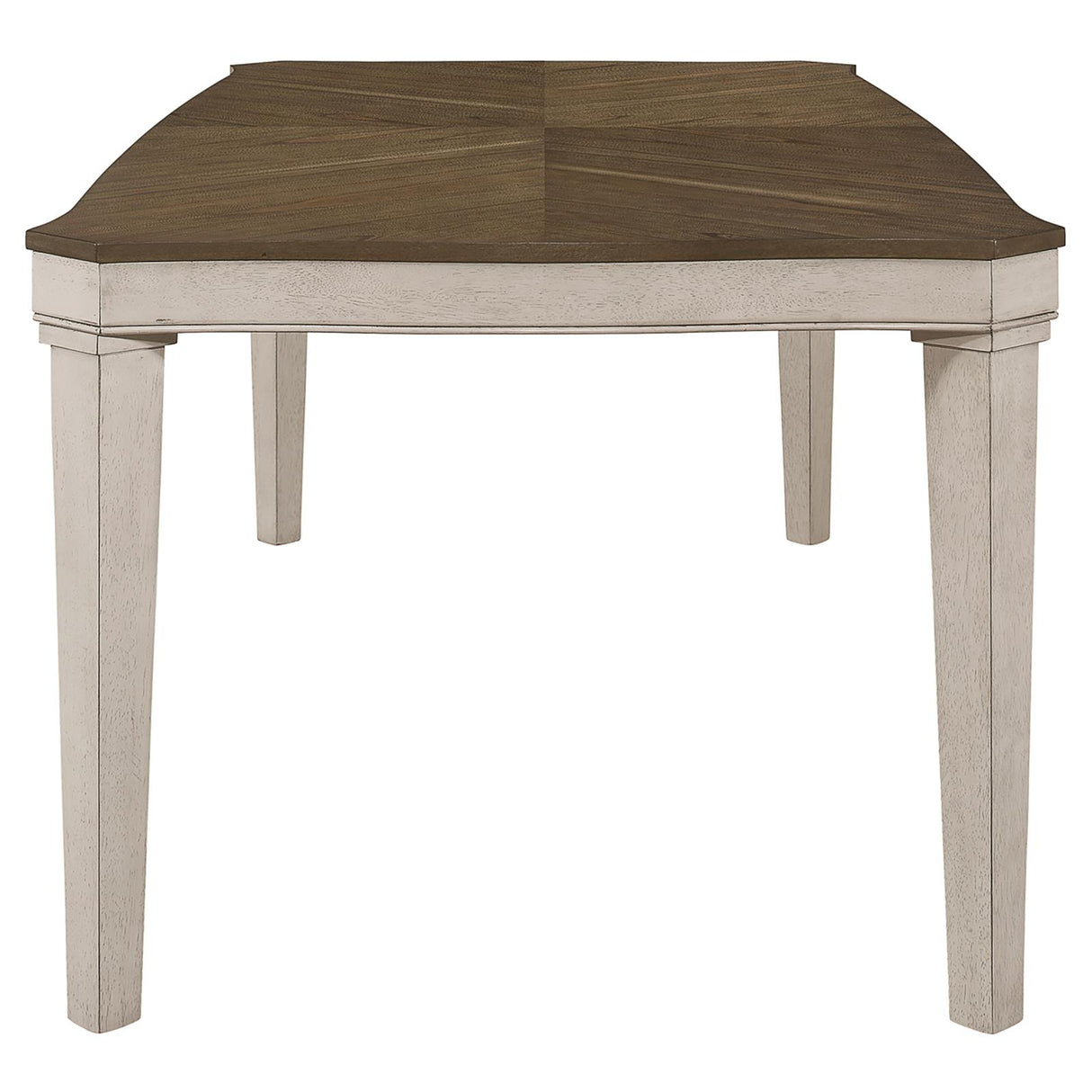 Ronnie Starburst Dining Table Nutmeg and Rustic Cream from Coaster - Luna Furniture