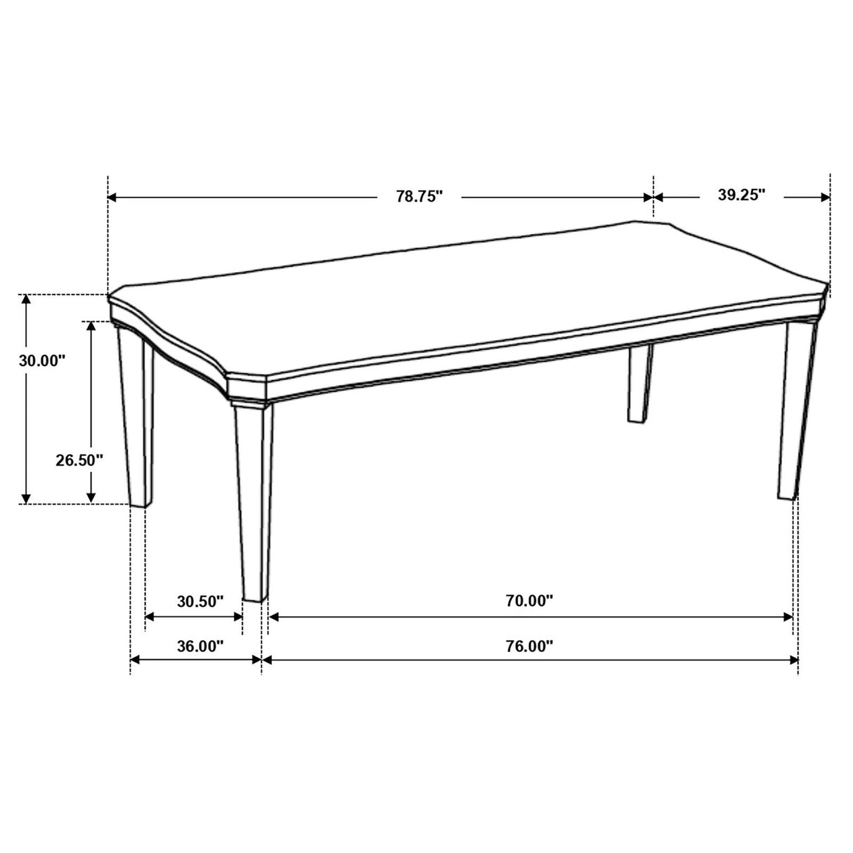 Ronnie Starburst Dining Table Nutmeg and Rustic Cream from Coaster - Luna Furniture