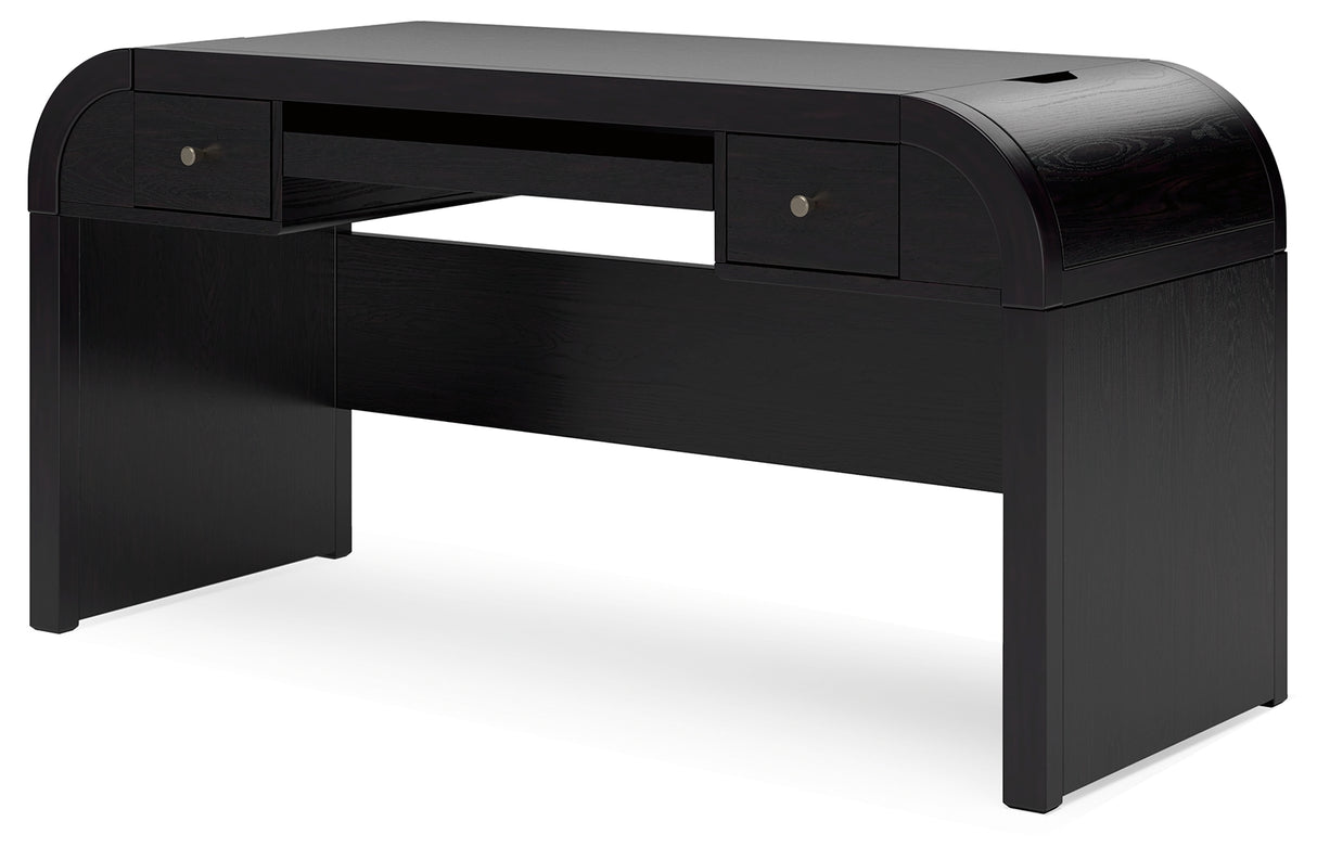 Rowanbeck Black 60" Home Office Desk - H821-44 - Luna Furniture