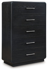 Rowanbeck Black Chest of Drawers - B821-46 - Luna Furniture