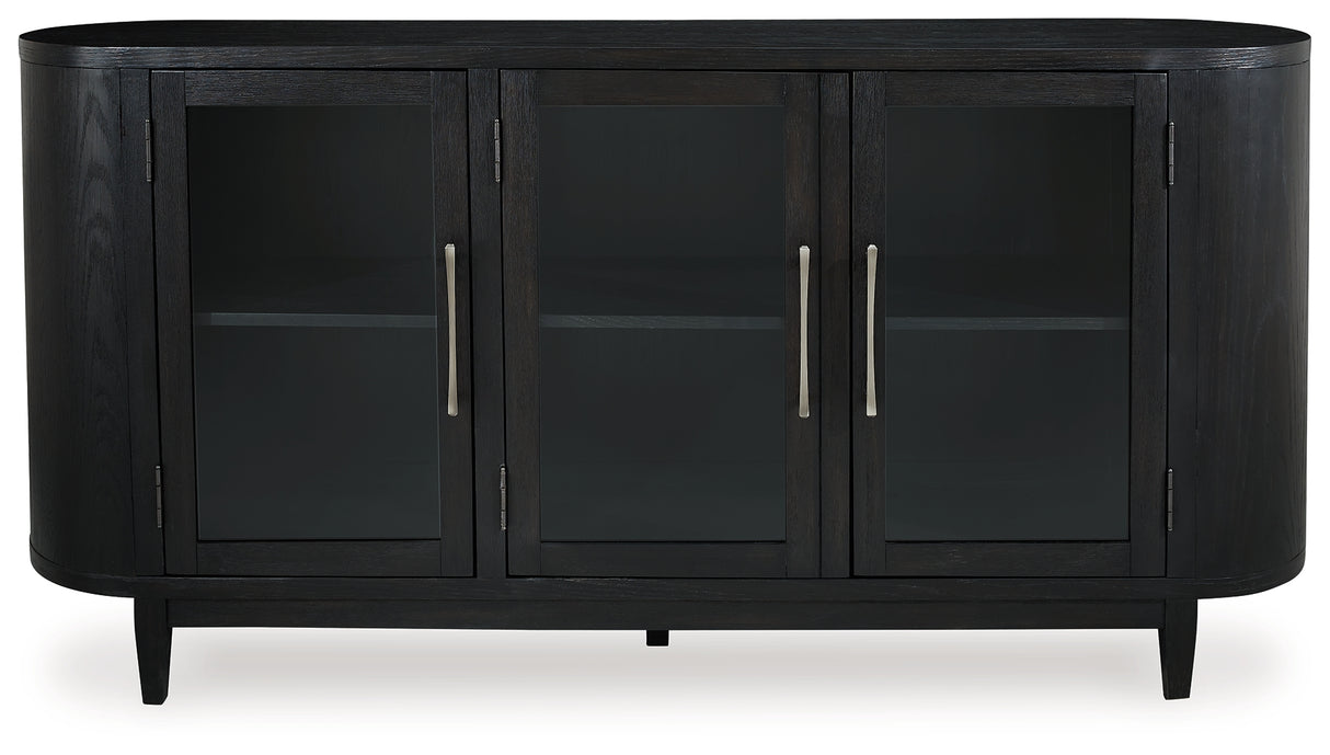 Rowanbeck Black Dining Server - D821-60 - Luna Furniture