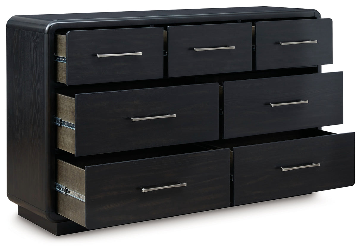 Rowanbeck Black Dresser - B821-31 - Luna Furniture