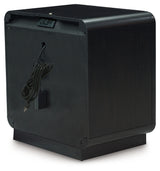 Rowanbeck Black Nightstand - B821-91 - Luna Furniture