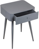 Rylan Nightstand Grey from Meridian - Luna Furniture