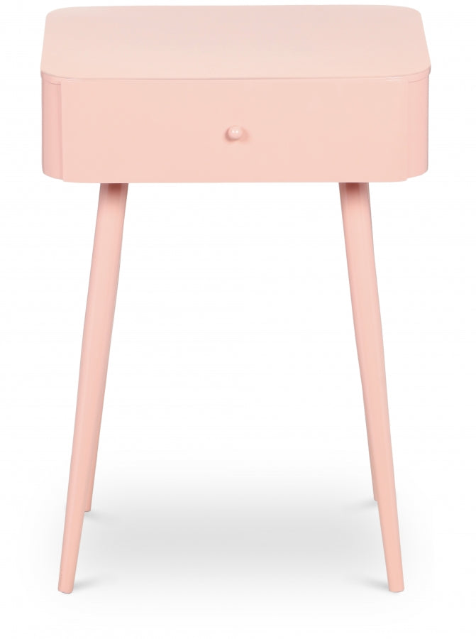 Rylan Nightstand Pink from Meridian - Luna Furniture