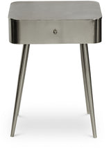 Rylan Nightstand Silver from Meridian - Luna Furniture