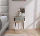 Rylan Nightstand Silver from Meridian - Luna Furniture