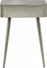 Rylan Nightstand Silver from Meridian - Luna Furniture