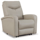 Ryversans Dove Gray Power Recliner from Ashley - Luna Furniture