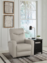 Ryversans Dove Gray Power Recliner from Ashley - Luna Furniture