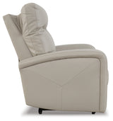 Ryversans Dove Gray Power Recliner from Ashley - Luna Furniture