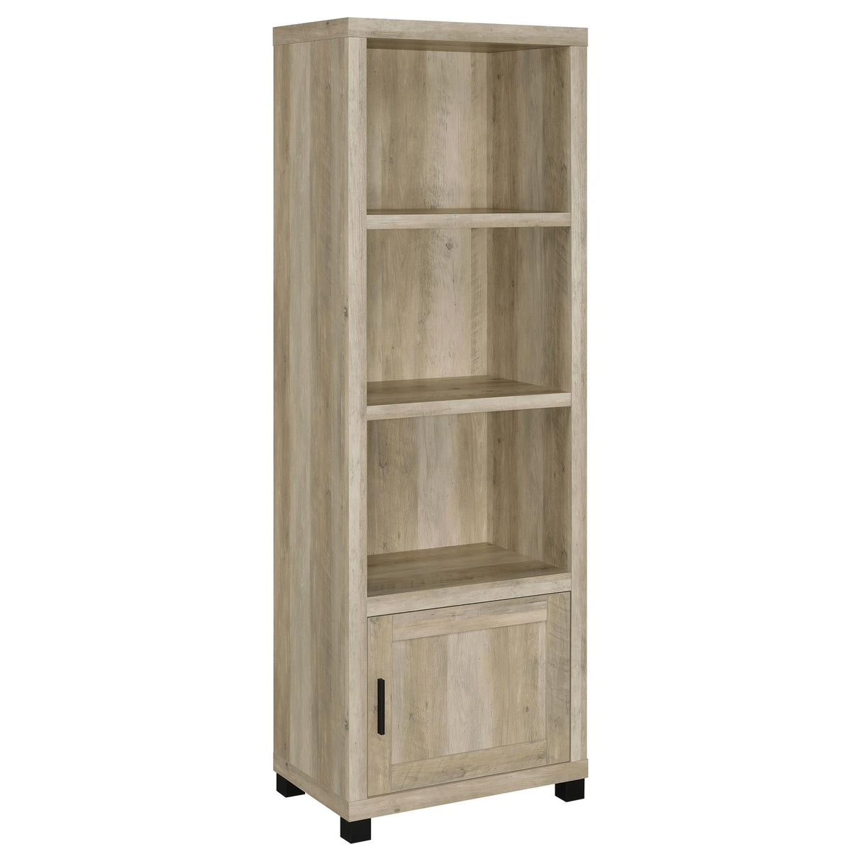 Sachin 3-shelf Media Tower With Storage Cabinet Antique Pine from Coaster - Luna Furniture