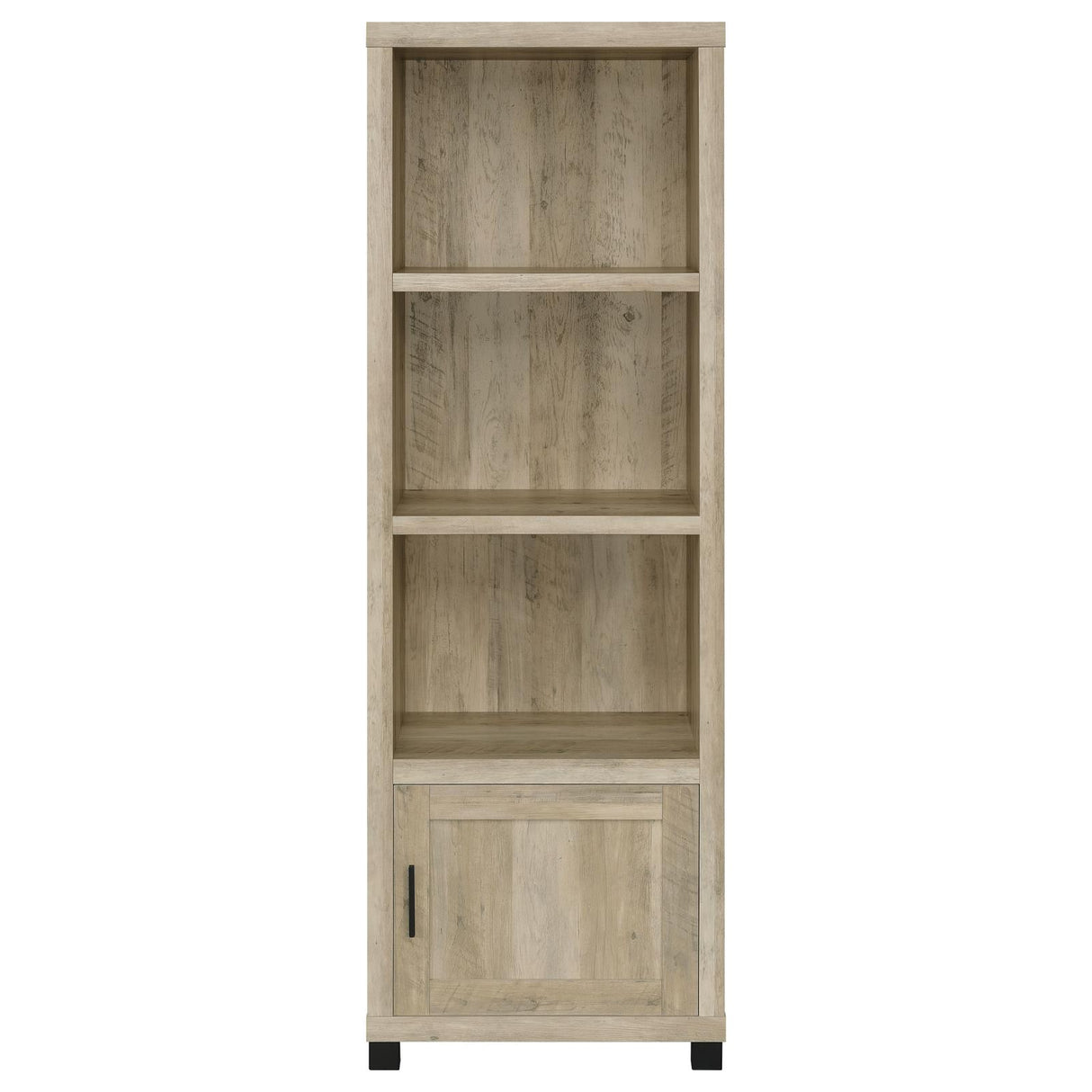 Sachin 3-shelf Media Tower With Storage Cabinet Antique Pine from Coaster - Luna Furniture