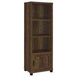 Sachin 3-shelf Media Tower With Storage Cabinet Dark Pine from Coaster - Luna Furniture