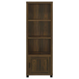 Sachin 3-shelf Media Tower With Storage Cabinet Dark Pine from Coaster - Luna Furniture