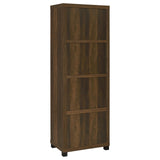 Sachin 3-shelf Media Tower With Storage Cabinet Dark Pine from Coaster - Luna Furniture