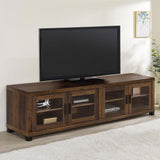 Sachin Rectangular TV Console with Glass Doors - 736293 - Luna Furniture