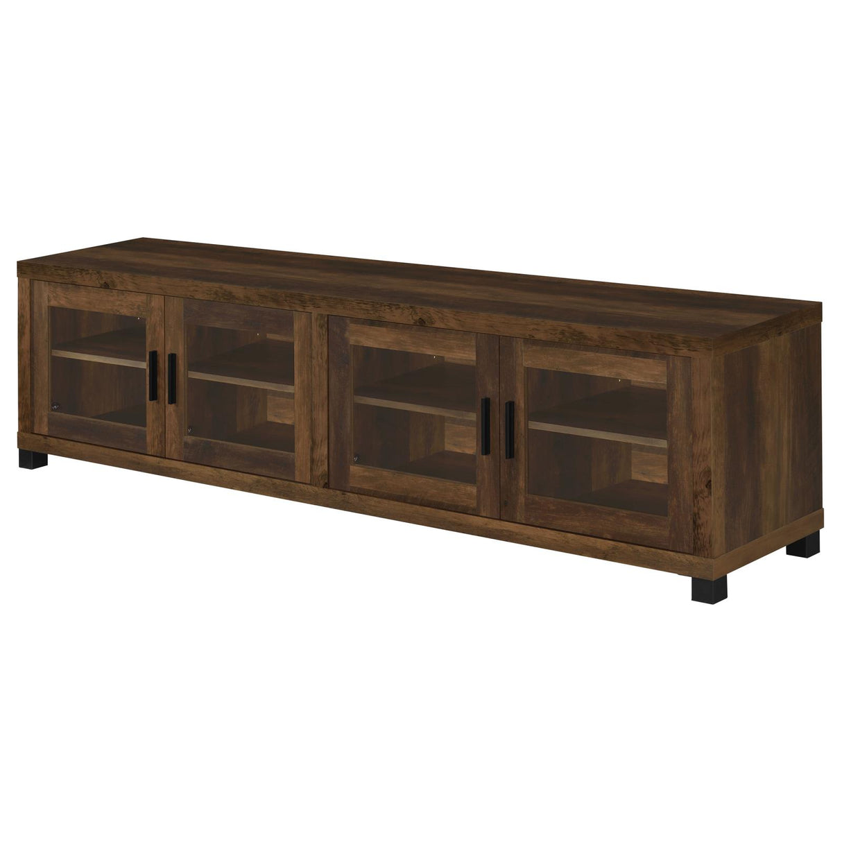 Sachin Rectangular TV Console with Glass Doors - 736293 - Luna Furniture