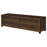 Sachin Rectangular TV Console with Glass Doors - 736293 - Luna Furniture