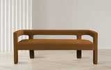 Athena Saddle Velvet Bench from Meridian - Luna Furniture