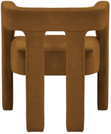 Athena Saddle Velvet Dining Chair from Meridian - Luna Furniture