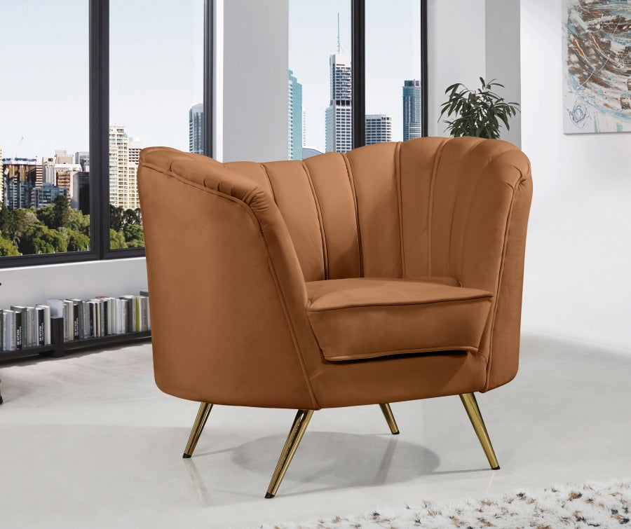 Saddle Margo Velvet Chair from Meridian - Luna Furniture