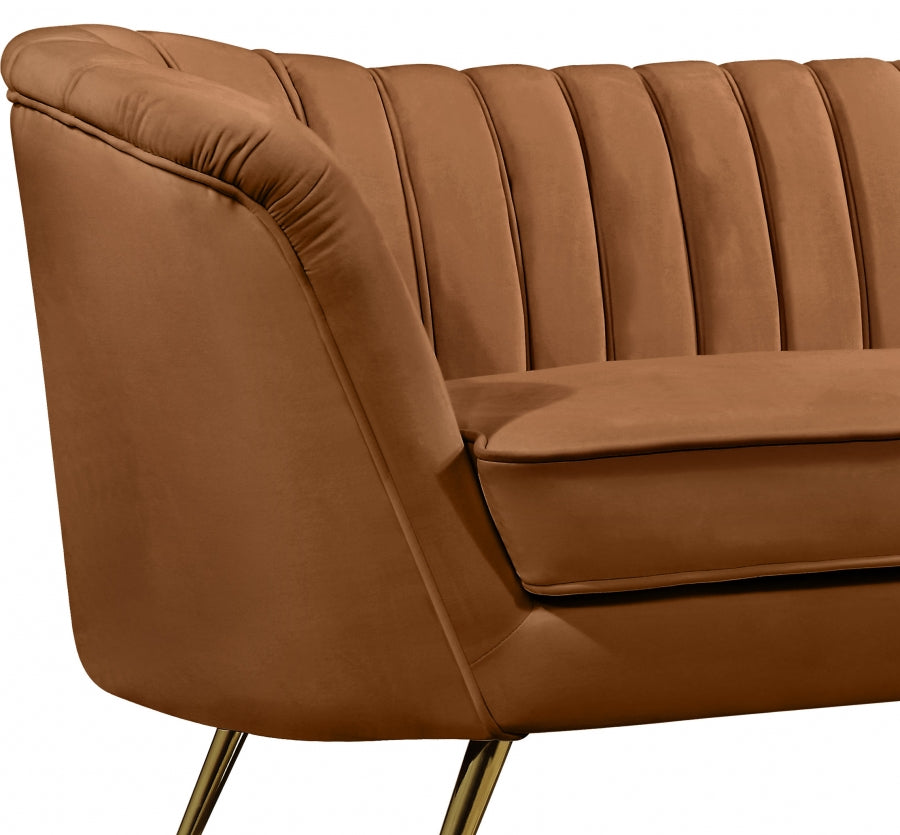 Saddle Margo Velvet Chair from Meridian - Luna Furniture