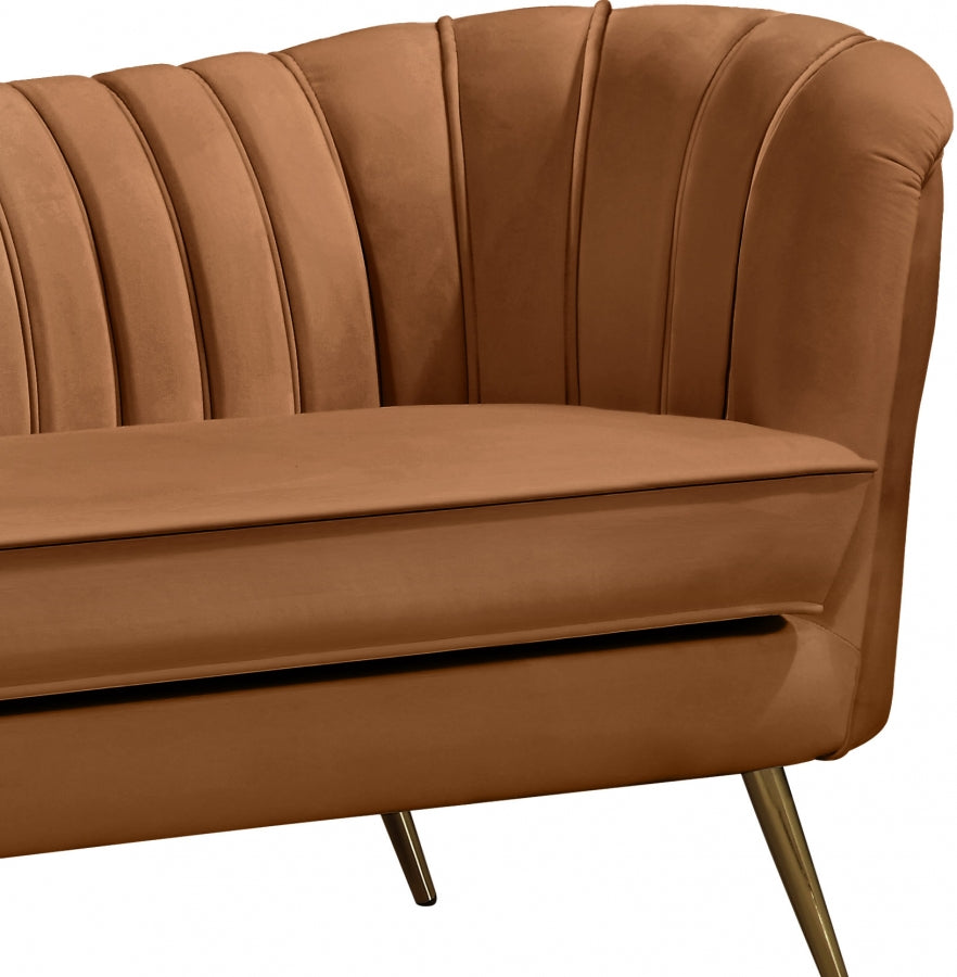 Saddle Margo Velvet Chair from Meridian - Luna Furniture