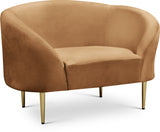 Ritz Saddle Velvet Chair from Meridian - Luna Furniture