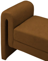 Stylus Saddle Velvet 31.5" Bench from Meridian - Luna Furniture