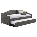 Sadie Upholstered Twin Daybed with Trundle from Coaster - Luna Furniture