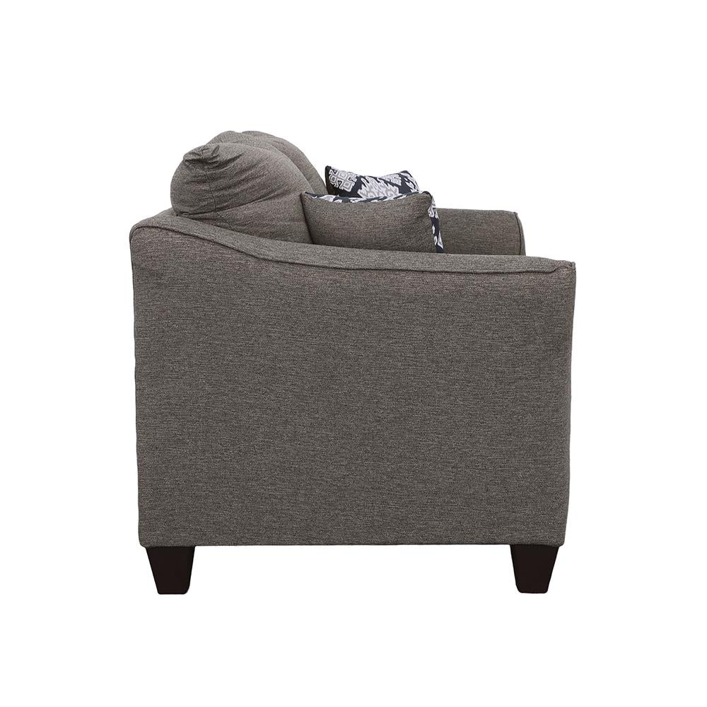 Salizar Flared Arm Loveseat Gray from Coaster - Luna Furniture