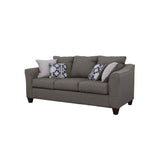 Salizar Flared Arm Sofa Grey - 506021 - Luna Furniture