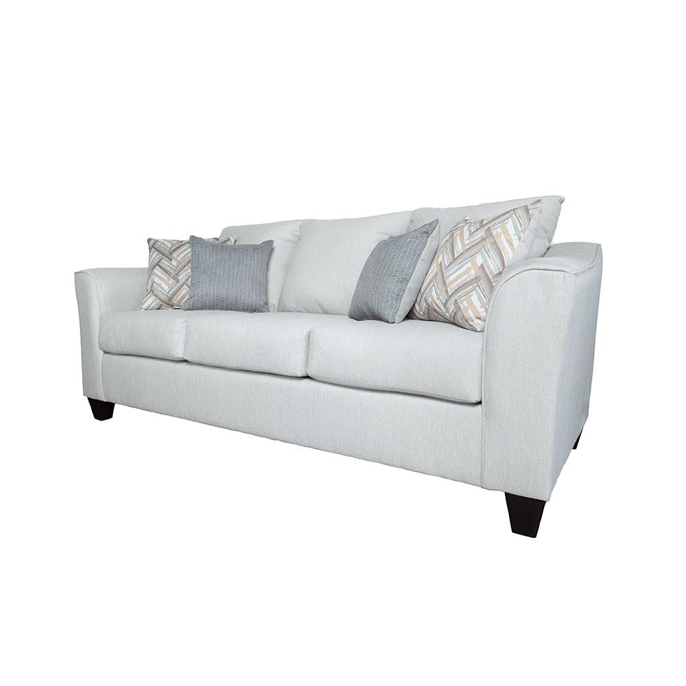 Salizar Upholstered Track Arm Fabric Sofa Grey Mist - 508581 - Luna Furniture
