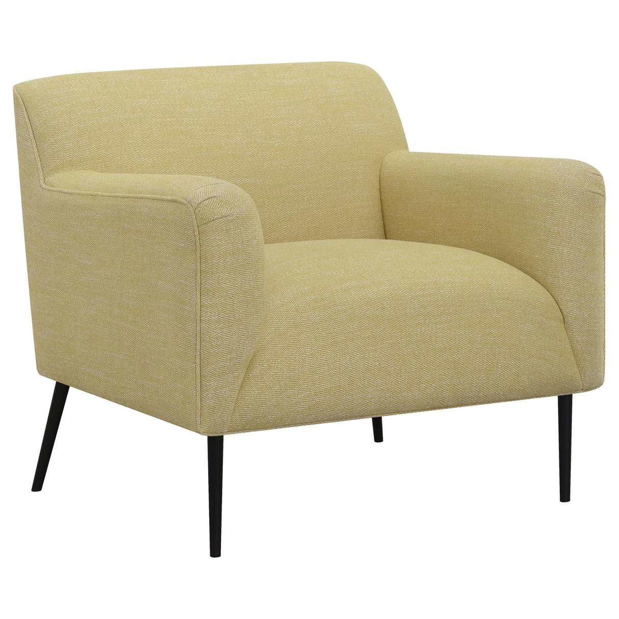 Sally Lemon Upholstered Track Arms Accent Chair from Coaster - Luna Furniture